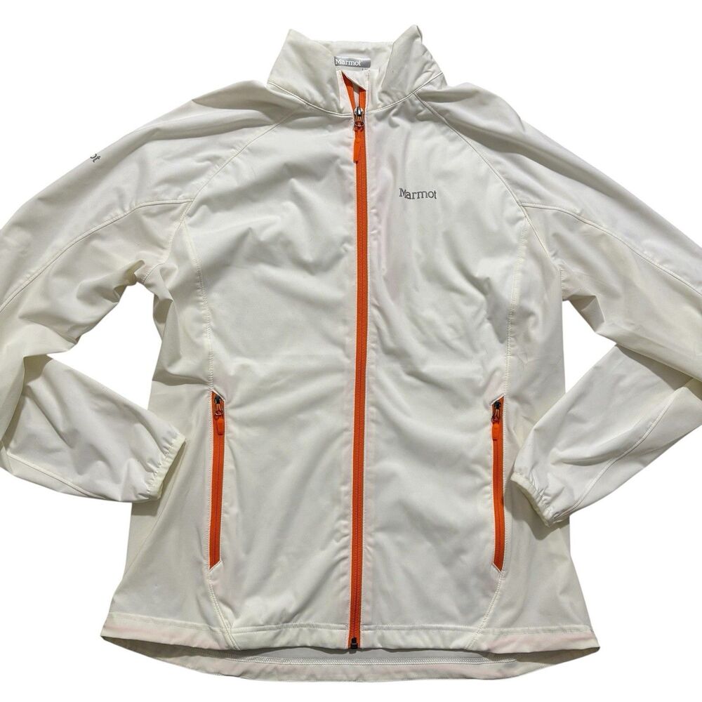 Marmot Fusion Jacket Women’s Large White Full Zip Lightweight Running